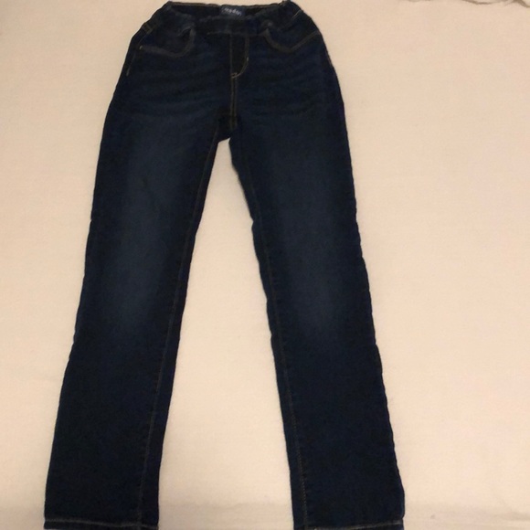 Girls Old Navy skinny jeans size 10-12 dark blue - Picture 1 of 1